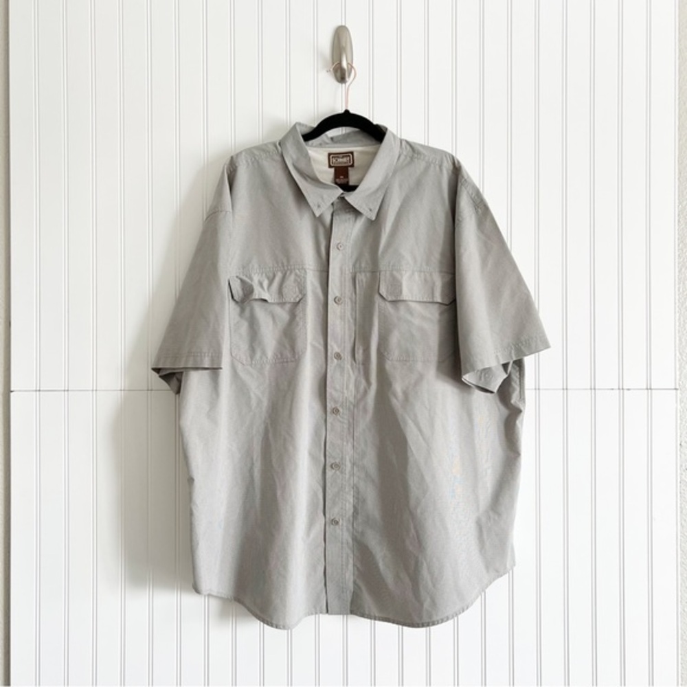 Schmidt Workwear Mens 3XL Brown Plaid Short Sleeve Shirt